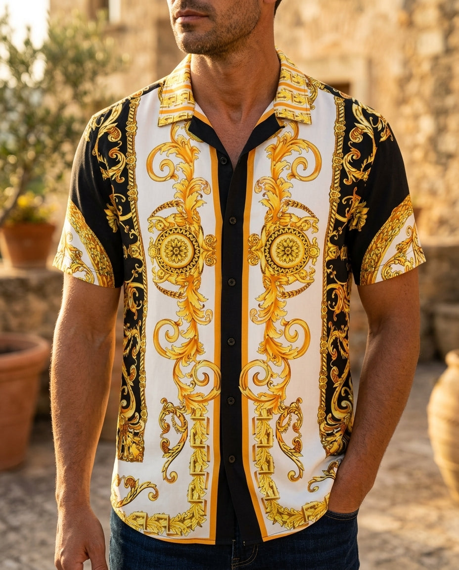 Ashford Men's Baroque Print Shirt