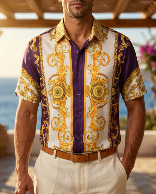 Ashford Men's Baroque Print Shirt