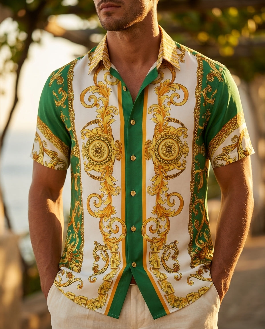 Ashford Men's Baroque Print Shirt