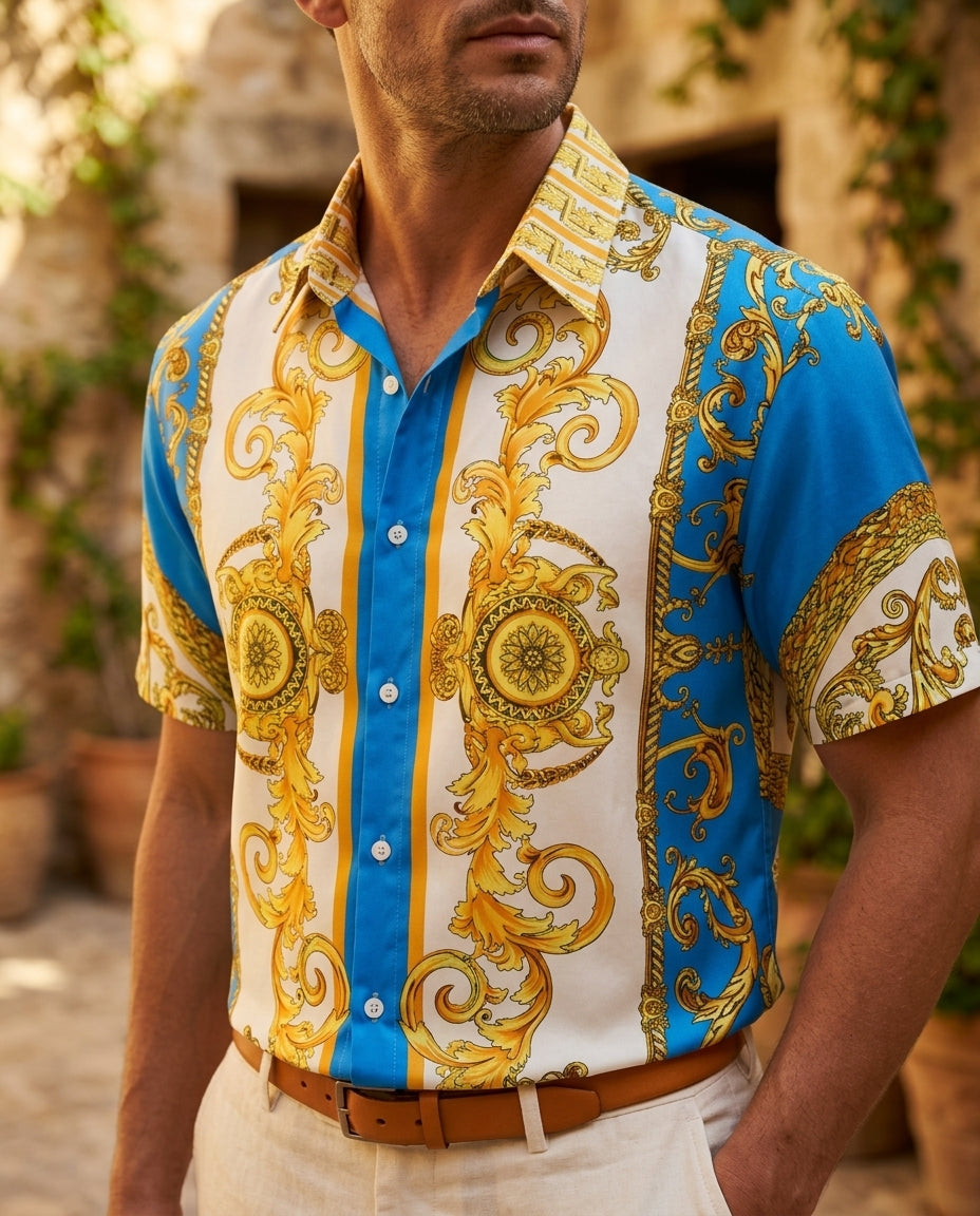 Ashford Men's Baroque Print Shirt