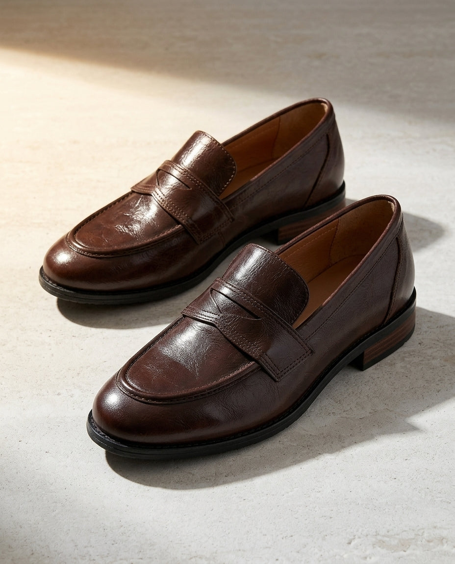 Kensington Women's Retro Leather Loafers