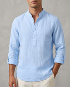 Grayson Men's Linen Blend Popover Shirt
