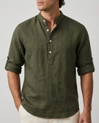 Grayson Men's Linen Blend Popover Shirt