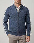 Sutton Men's Merino Wool Zip Cardigan