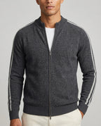 Sutton Men's Merino Wool Zip Cardigan