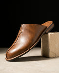 Prescott Men's Leather Backless Mules