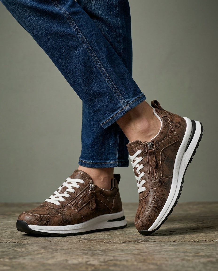 Palmer Women's Vintage Zip Sneakers