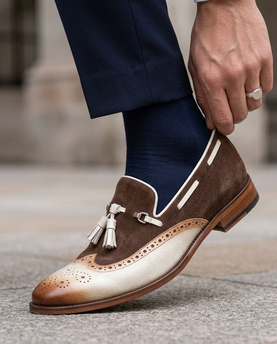 Ellison Men's Brogue Tassel Loafers