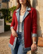 Adeline Women's Knit Denim Jacket