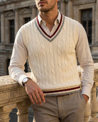 Bennett Men's Cable-Knit Vest