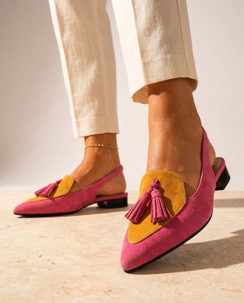 Delaney Women's Tassel Slingback Flats