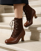 Hadley Women's Lace Up Heeled Boots