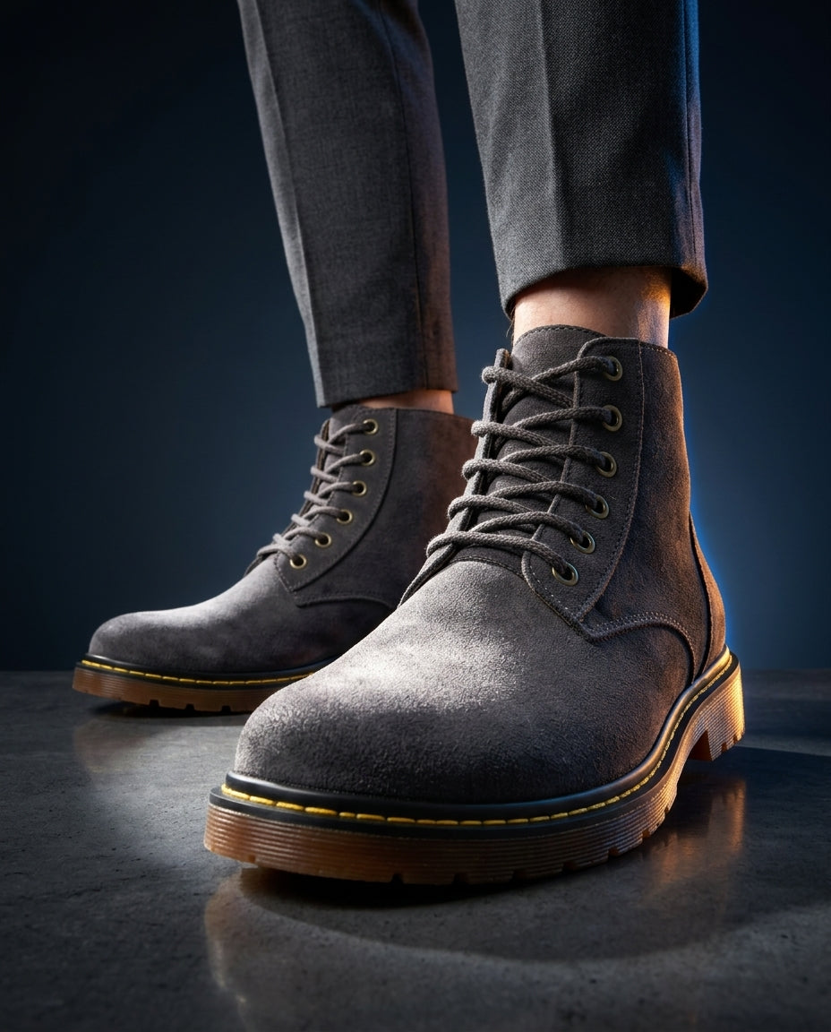 Prescott Men's Suede Lace Up Boots