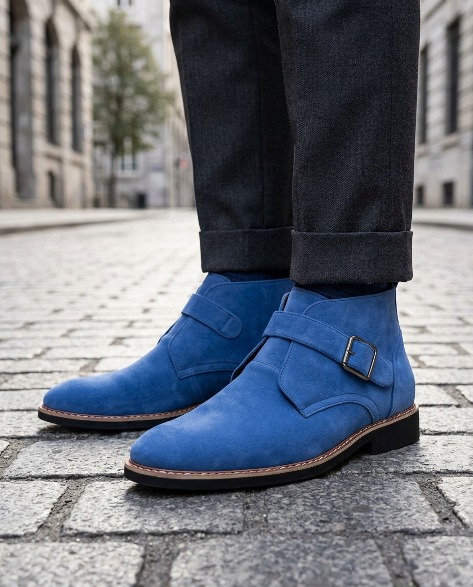 Westbury Men's Monk Strap Chukka Boots