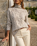 Eleanor Women's Cashmere Cable Knit Sweater