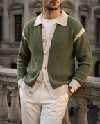 Grayson Men's Varsity Trim Knit Cardigan