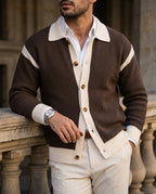 Grayson Men's Varsity Trim Knit Cardigan