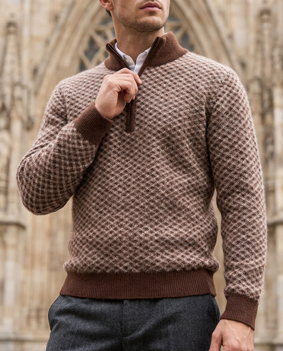 Sutton Men's Merino Wool Quarter Zip