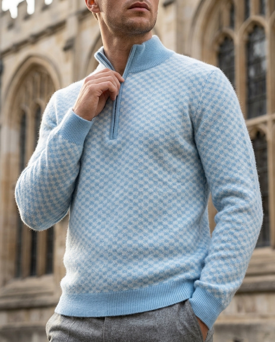 Sutton Men's Merino Wool Quarter Zip