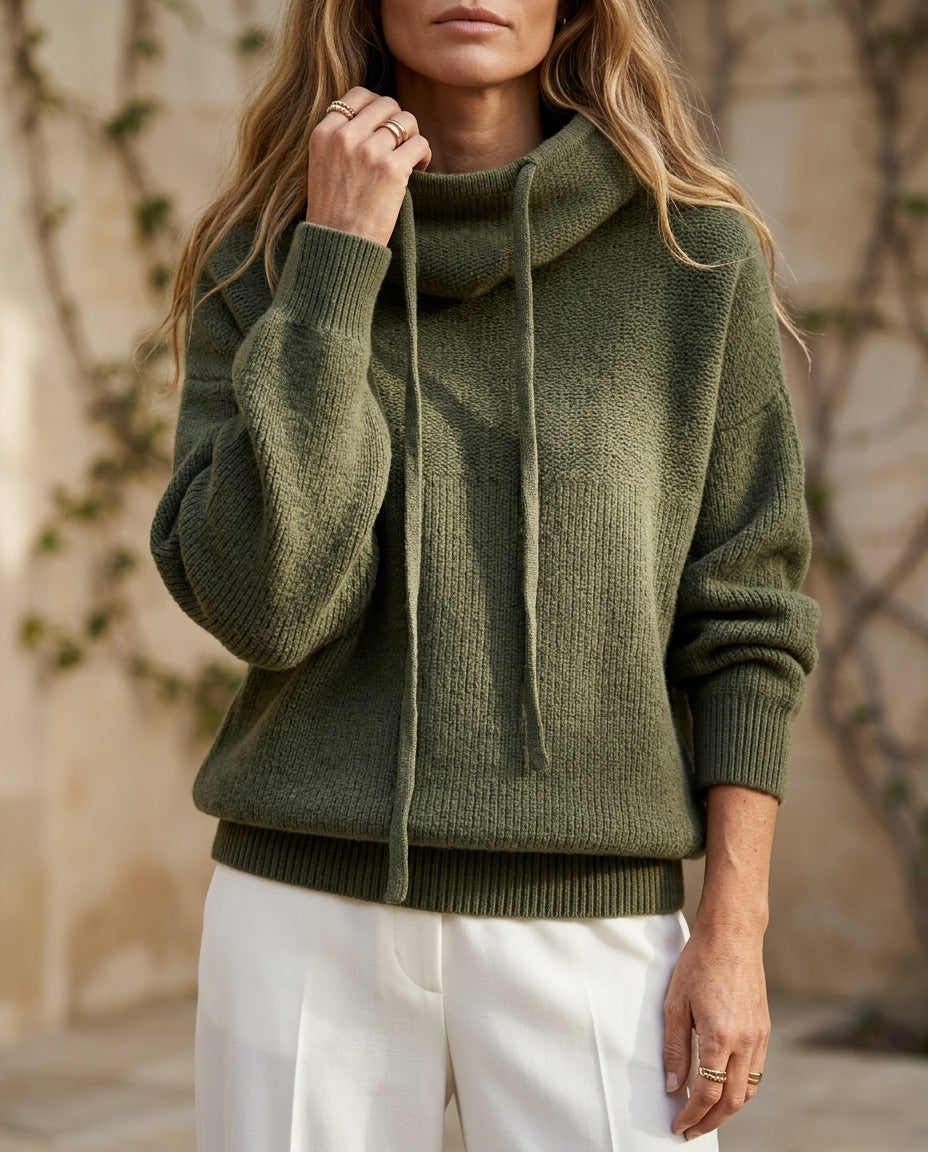 Kensington Women's Oversized Hooded Knit Sweater