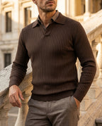 Prescott Men's Ribbed Polo Sweater
