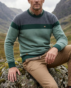 Sinclair Men's Colorblock Crew Neck Sweater