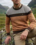 Sinclair Men's Colorblock Crew Neck Sweater