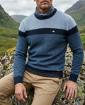 Sinclair Men's Colorblock Crew Neck Sweater