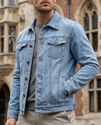 Rhys Men's Classic Denim Trucker Jacket
