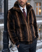 Finley Men's Faux Fur Bomber Jacket