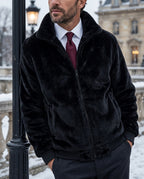 Finley Men's Faux Fur Bomber Jacket