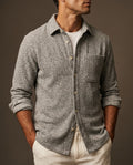 Velvessi Men's Cashmere Blend Button Up Shirt