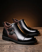 Mason Men's Double Buckle Ankle Boots