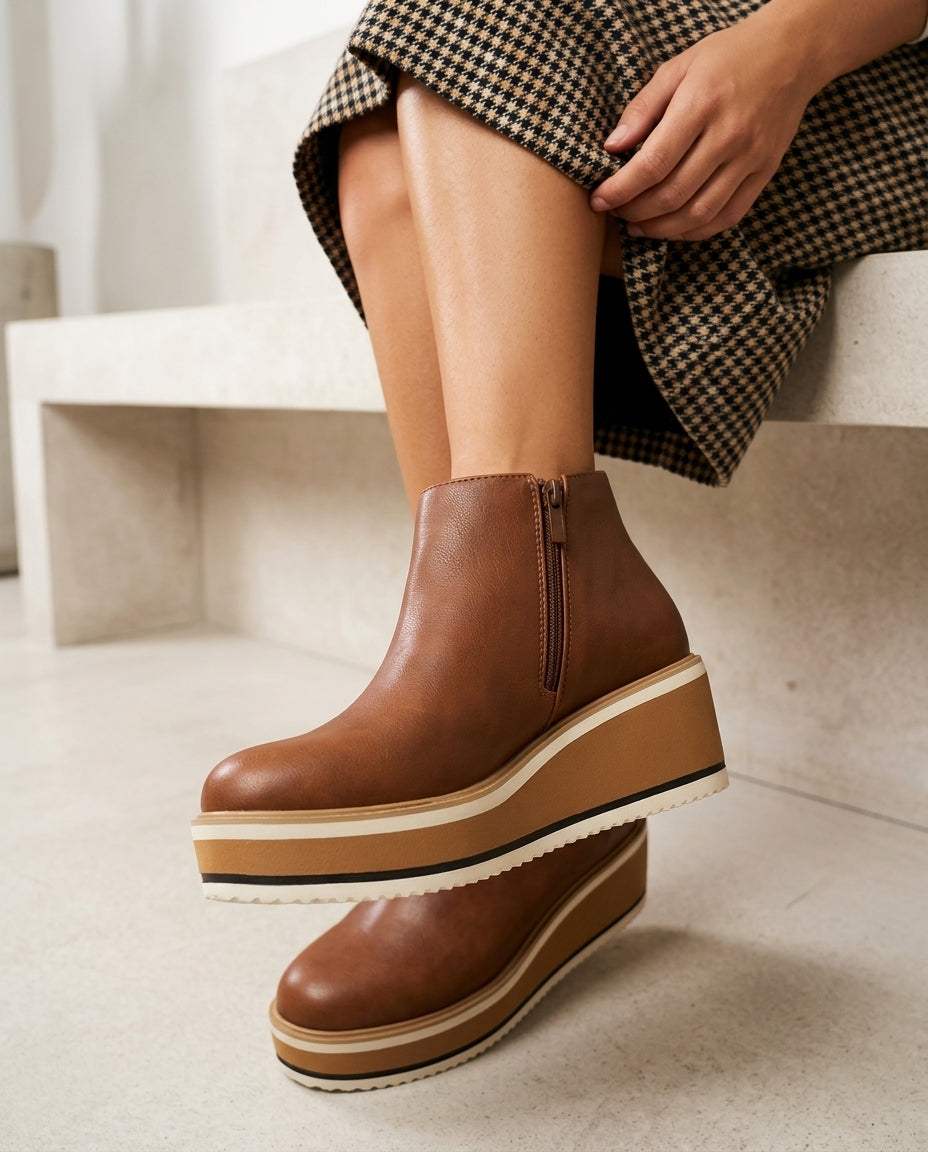 Waverly Women's Orthopedic Platform Wedge Boots