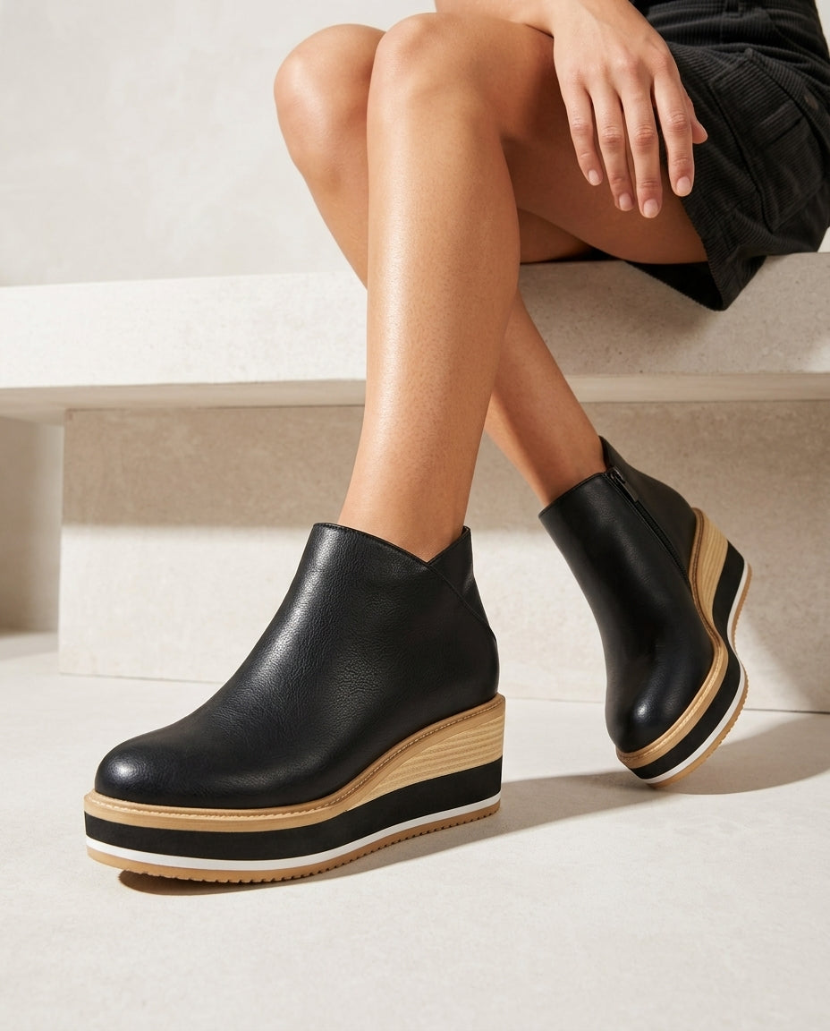 Waverly Women's Orthopedic Platform Wedge Boots
