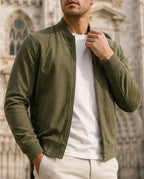 Vaughn Men's Zip Front Bomber Jacket