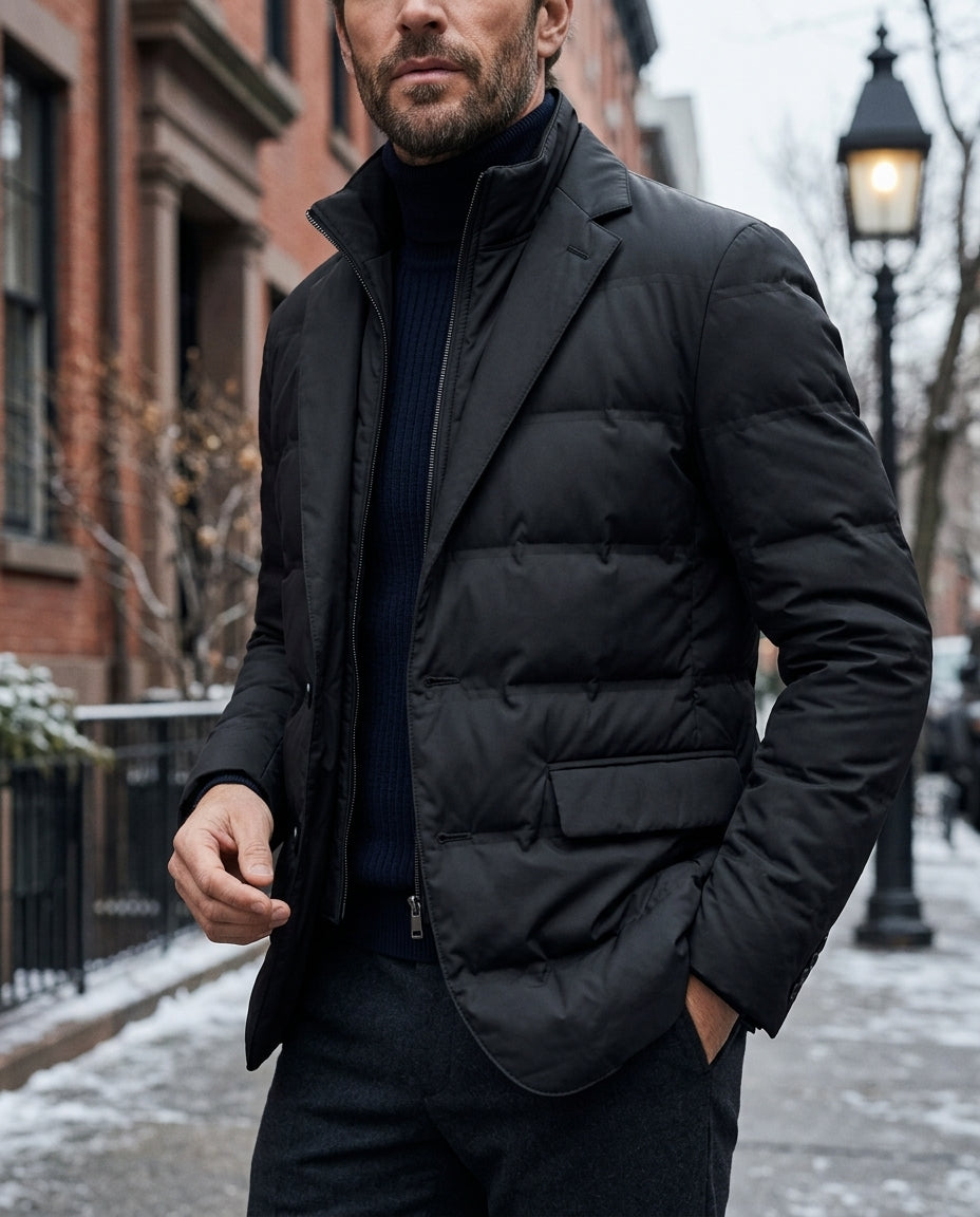 Ashford Men's Insulated Puffer Blazer