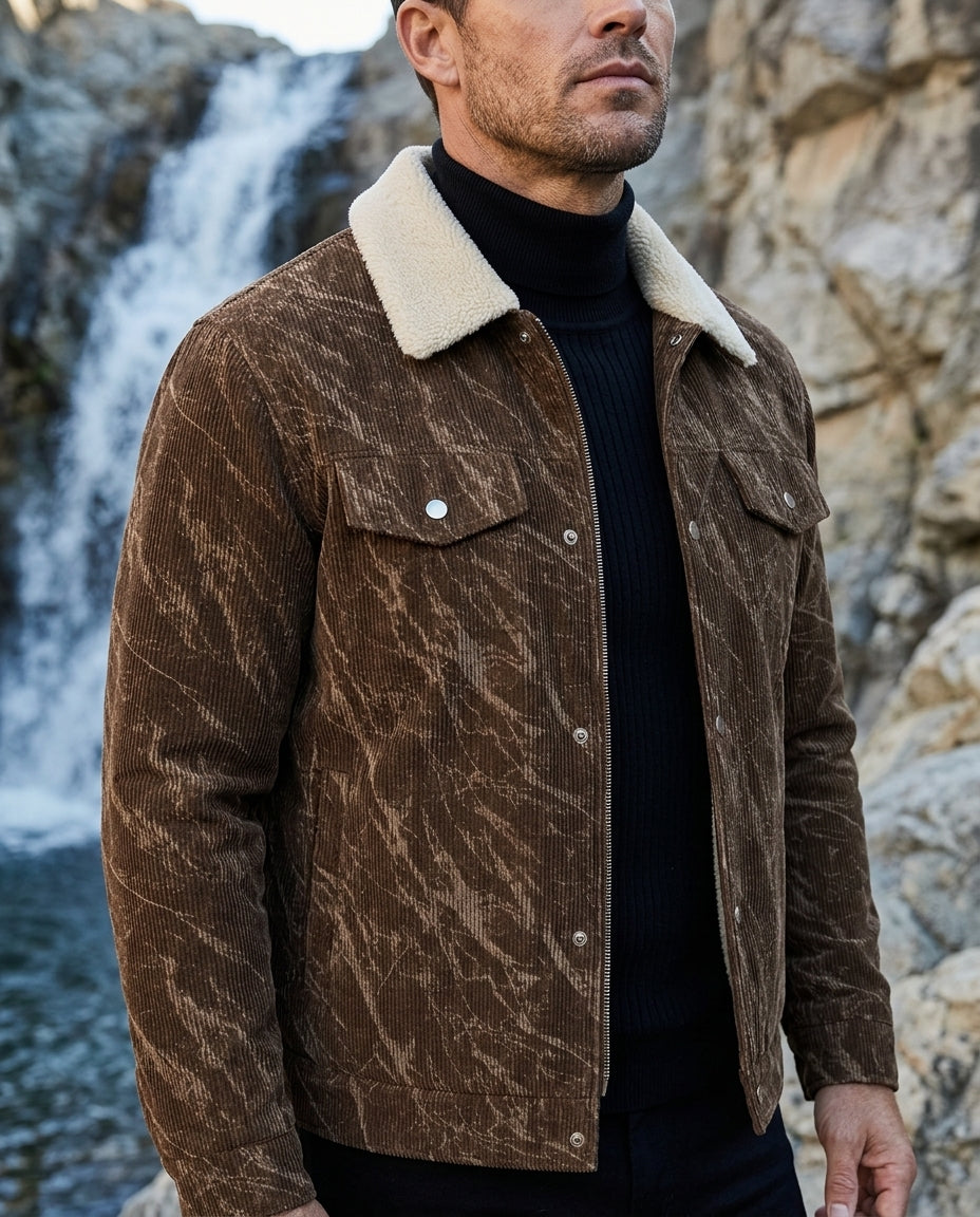 Bram Men's Corduroy Trucker Jacket