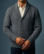 Mason Men's Wool Structured Cardigan