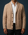Mason Men's Wool Structured Cardigan