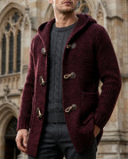 Beauly Men's Wool Hooded Toggle Cardigan