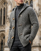 Beauly Men's Wool Hooded Toggle Cardigan