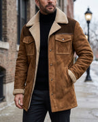 Sterling Men's Shearling Suede Coat