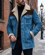 Sterling Men's Shearling Suede Coat