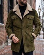 Sterling Men's Shearling Suede Coat