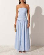 Josephine Women's Ruched Strapless Gown