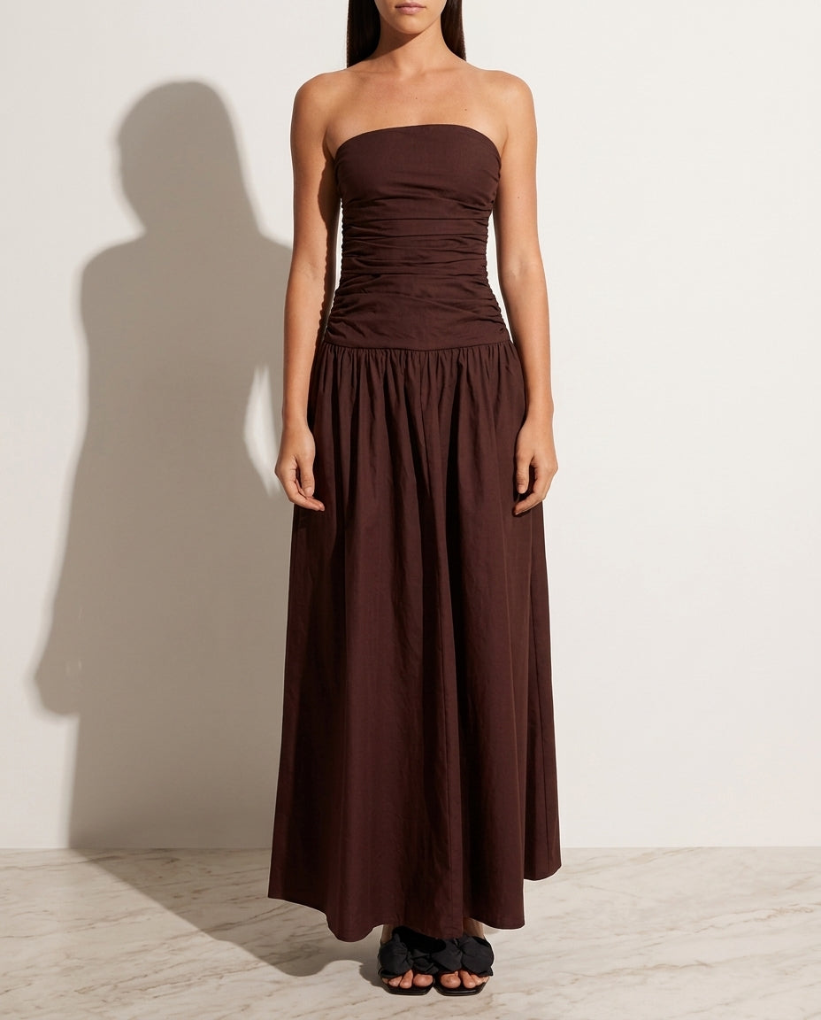 Josephine Women's Ruched Strapless Gown