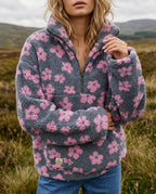 Marielle Women's Floral Fleece Pullover