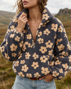 Marielle Women's Floral Fleece Pullover