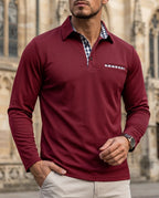 Bastian Men's Long Sleeve Winter Polo